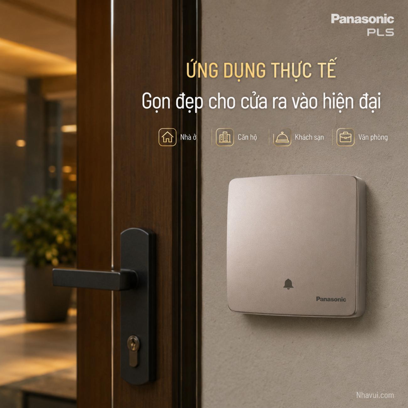 Nút nhấn chuông Minerva Panasonic PLS WMT540108-VN